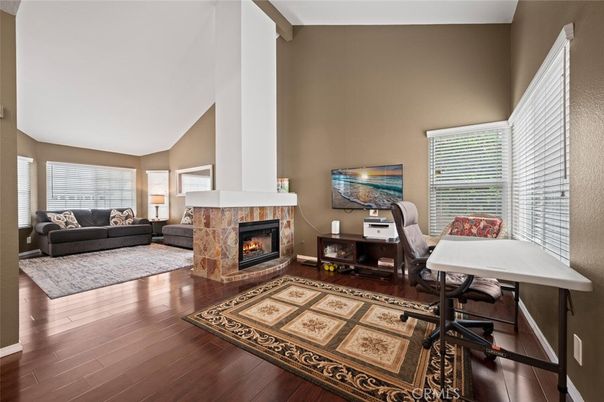 Fireplace, Interior, Living room, Wood Texture Flooring
