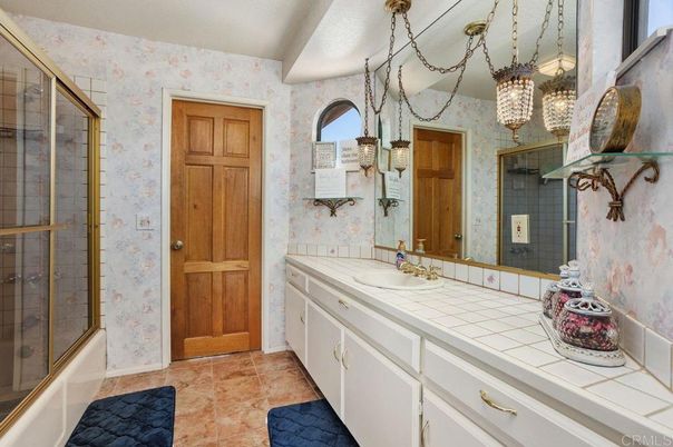 Bathroom, Glass Shower, Interior, Tile Countertops