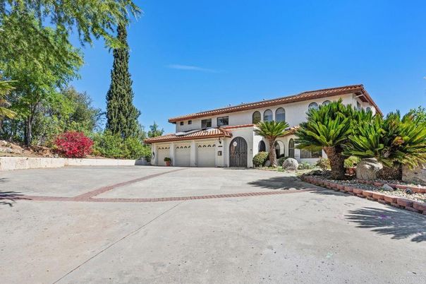 Attached, Backyard, Exterior, Facade, Mediterranean