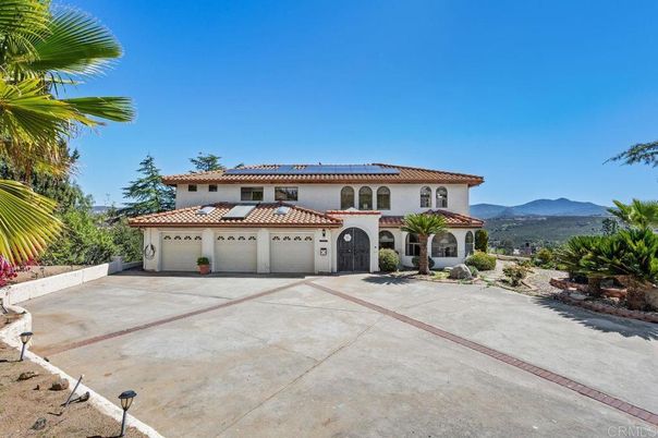 Attached, Exterior, Facade, Solar Panels, Mediterranean