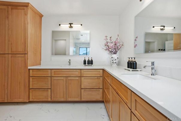Bathroom, Dual Sink Vanities, Interior, Marble