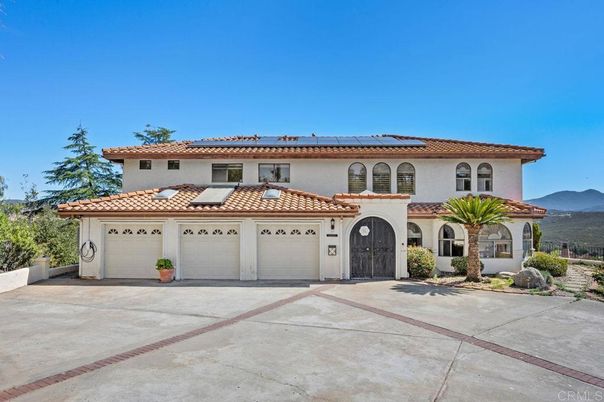 Attached, Exterior, Facade, Solar Panels, Mediterranean