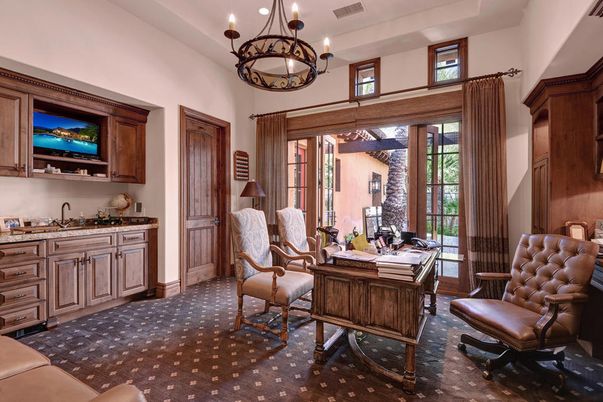 Chandelier, Home Office, Interior