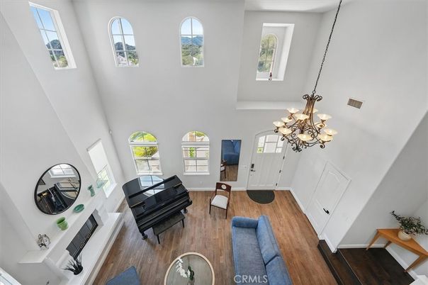 Chandelier, Interior, Living room, Piano, Wood Texture Flooring
