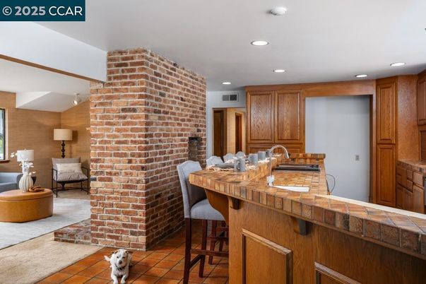 Interior, Recessed Lighting, Stone Walls