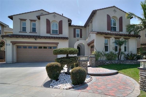 Attached, Exterior, Facade, Spanish Mediterranean