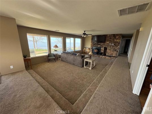 Fireplace, Interior, Living room, Stone Walls