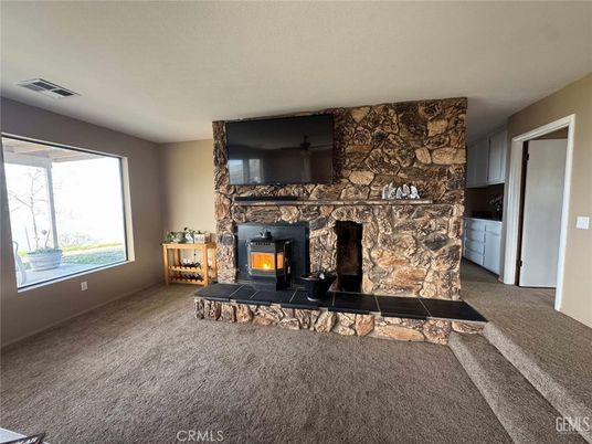 Fireplace, Interior, Stone Walls