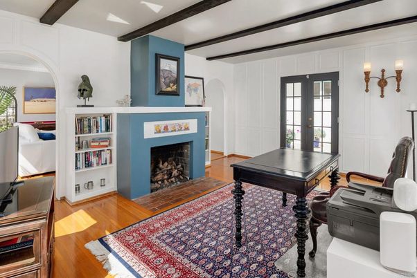 Fireplace, Interior, Wooden Beams, Wood Texture Flooring