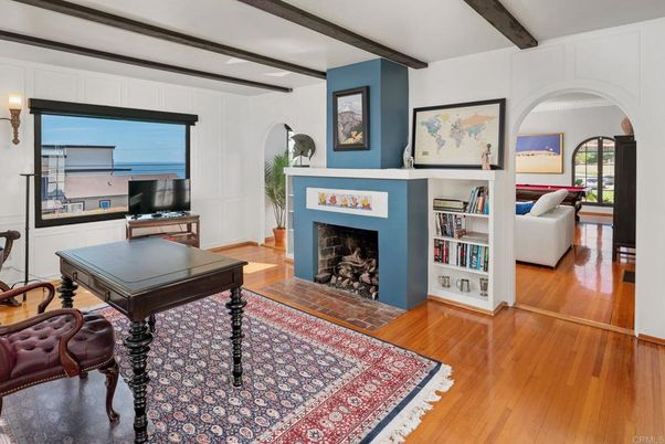 Fireplace, Interior, Wooden Beams, Wood Texture Flooring
