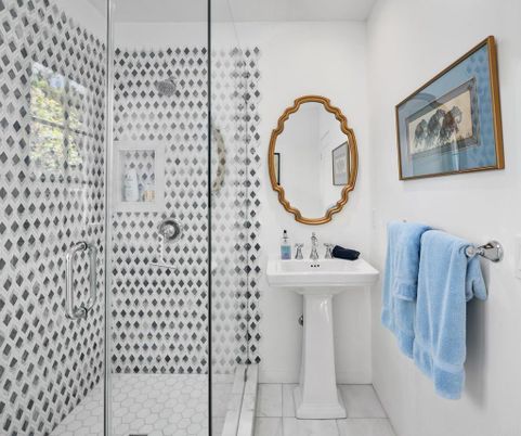 Bathroom, Glass Shower, Interior