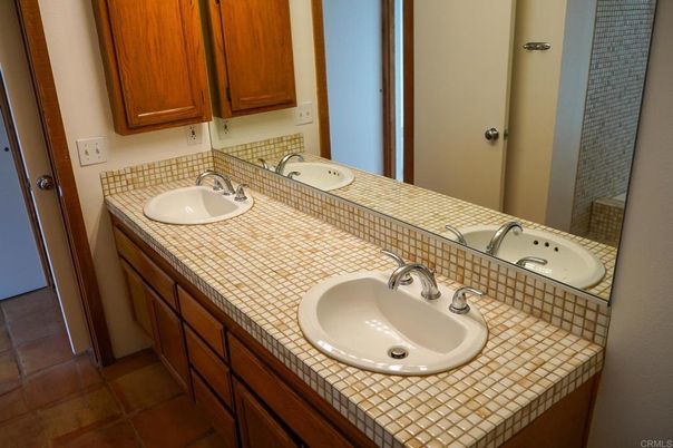 Bathroom, Dual Sink Vanities, Interior, Tile Countertops