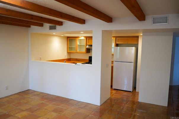 Interior, Kitchen, Recessed Lighting, Wooden Beams