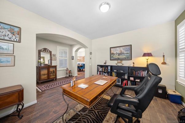 Home Office, Interior, Wood Texture Flooring