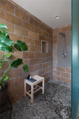 Interior, Recessed Lighting, Stone Walls