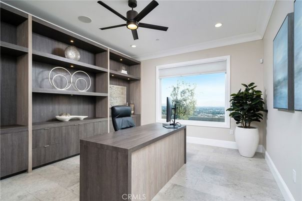 Home Office, Interior, Recessed Lighting