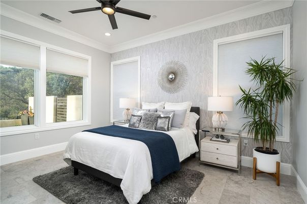 Bedroom, Interior, Recessed Lighting