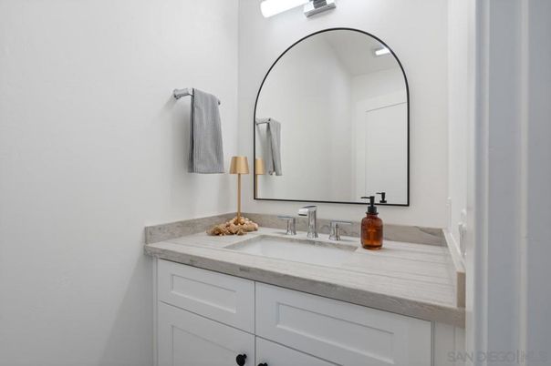 Bathroom, Dual Sink Vanities, Interior, Wood Texture Flooring