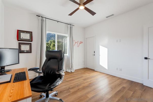 Home Office, Interior, Wood Texture Flooring