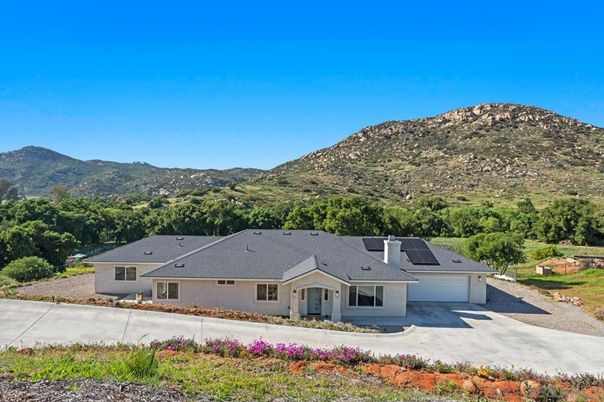 Attached, Exterior, Facade, Solar Panels, Ranch