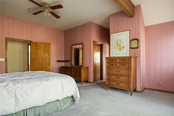 Bedroom, Interior, Wooden Beams