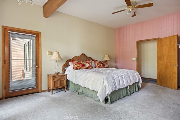Bedroom, Interior, Wooden Beams