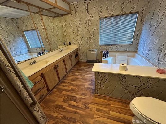 Bathroom, Interior, Wood Texture Flooring