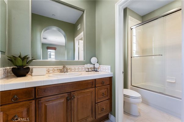 Bathroom, Glass Shower, Interior, Tile Countertops