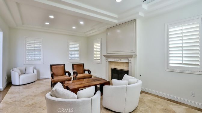 Fireplace, Interior, Living room, Recessed Lighting