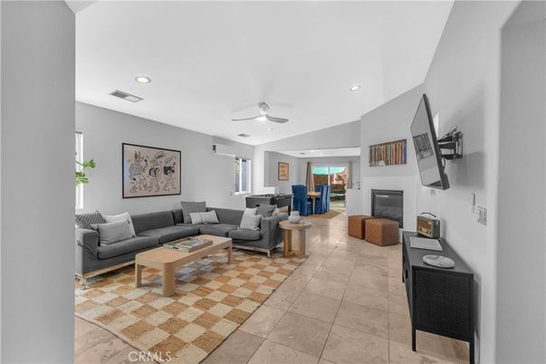 Fireplace, Interior, Living room, Recessed Lighting