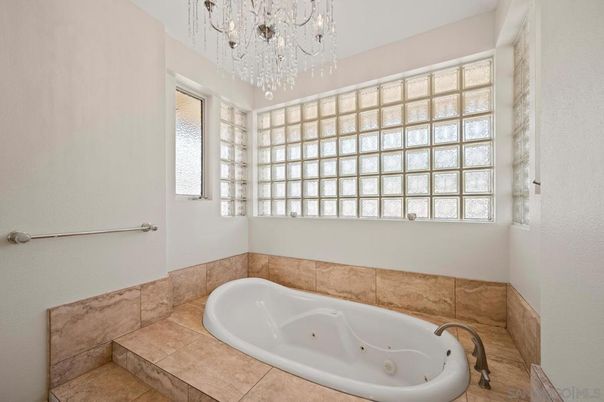 Bathroom, Chandelier, Interior