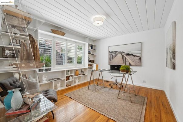 Home Office, Interior, Wood Texture Flooring