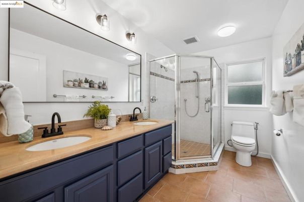 Bathroom, Dual Sink Vanities, Glass Shower, Interior