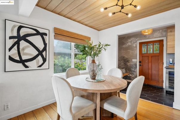 Dining room, Interior, Wood Texture Flooring