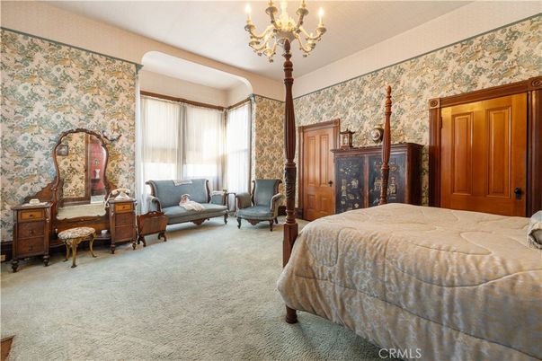Bedroom, Chandelier, Interior