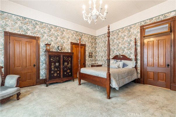 Bedroom, Chandelier, Interior