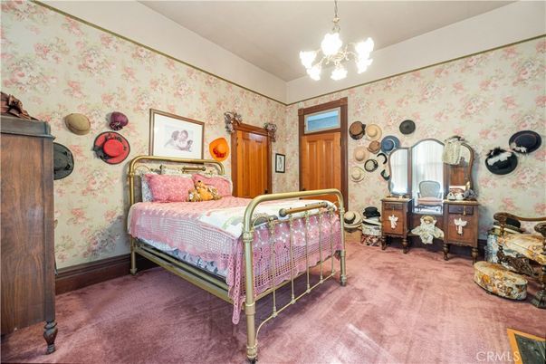 Bedroom, Chandelier, Interior