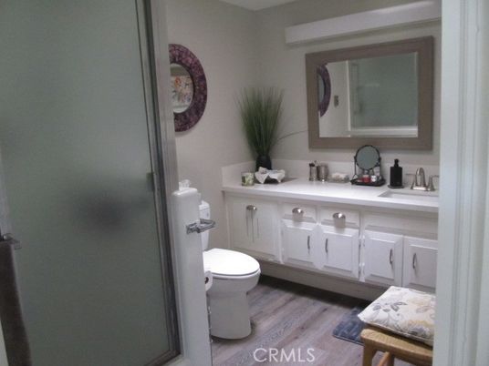 Bathroom, Dual Sink Vanities, Interior, Wood Texture Flooring