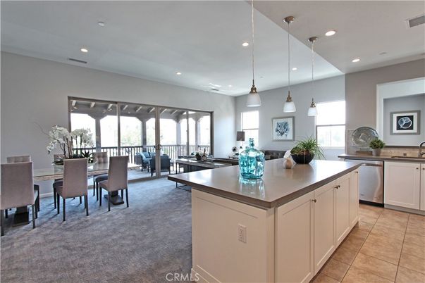 Dining room, Interior, Kitchen, Pendant Lights, Recessed Lighting