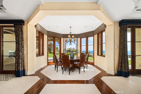 Chandelier, Dining room, Interior, Water, Wood Texture Flooring