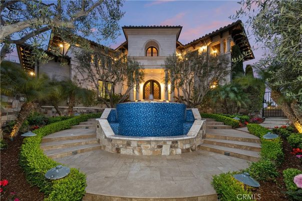 Backyard, Exterior, Facade, Pool, Mediterranean
