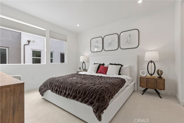 Bedroom, Interior, Recessed Lighting
