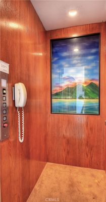 Elevator, Interior, Recessed Lighting, Wooden Walls