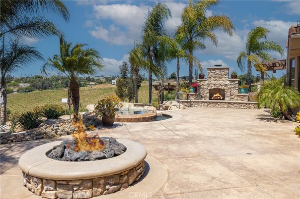 Backyard, Exterior, Fireplace