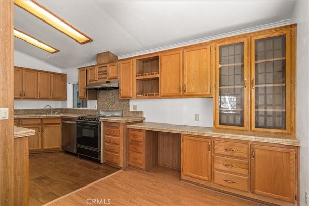 Interior, Kitchen, Wood Texture Flooring