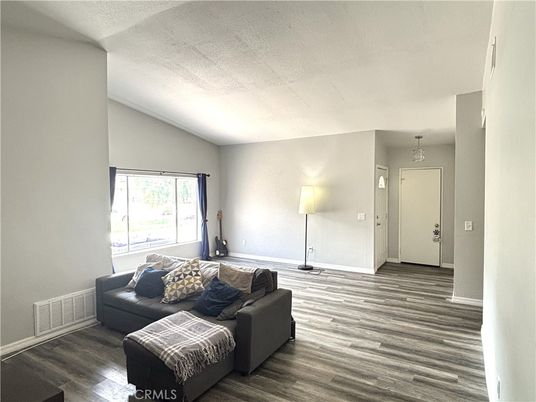 Interior, Living room, Pendant Lights, Wood Texture Flooring