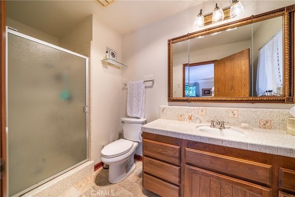 Bathroom, Glass Shower, Interior, Tile Countertops