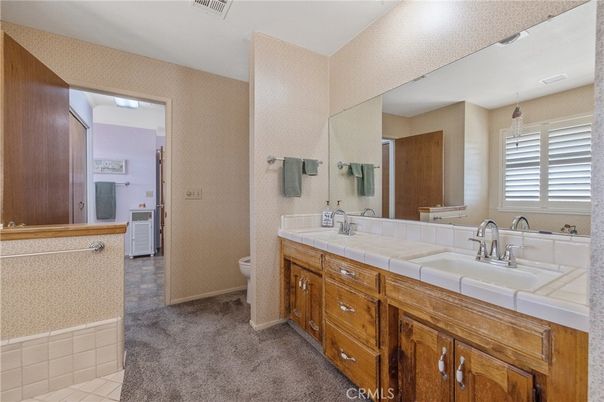 Bathroom, Dual Sink Vanities, Interior, Tile Countertops