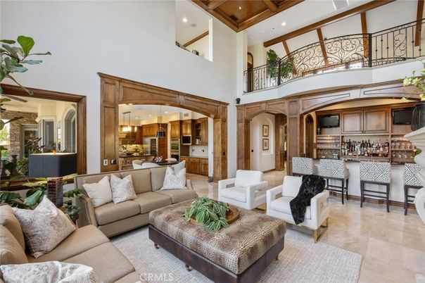 Dining room, Interior, Kitchen, Living room, Pendant Lights, Recessed Lighting, Wooden Beams