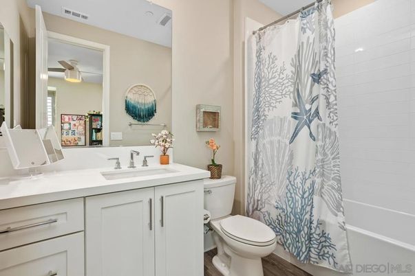 Bathroom, Interior, Wood Texture Flooring